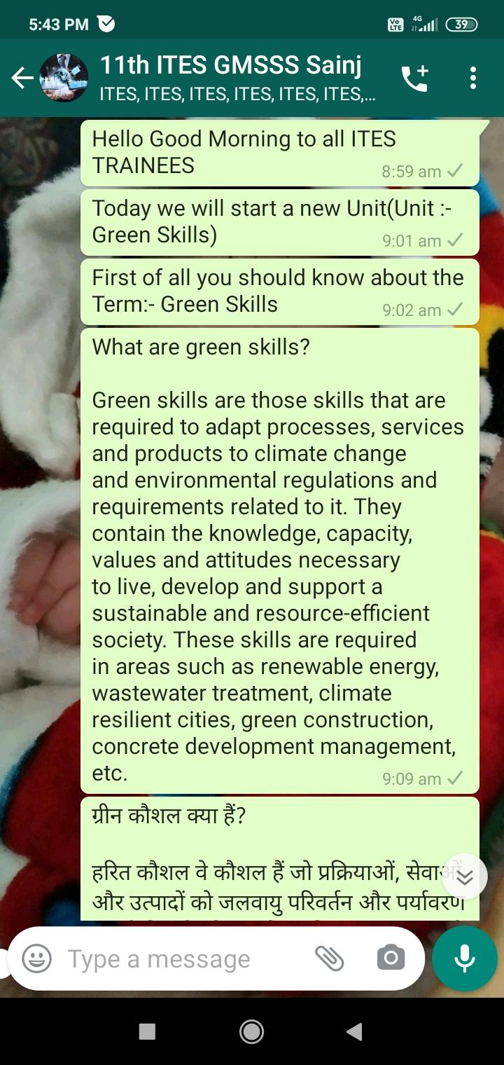 Intro. of Green Skills or Green Economy. 